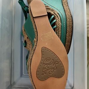 Naughty Monkey Women's Divine Ankle-Strap Sandal,Teal,6.5 M US